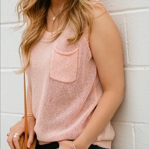 Slouchy Knit Sweater Tank